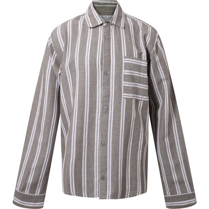 HOUNd BOY Linen-blend Shirt S/S shirt 149 White/Dusty Green