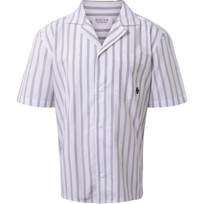 HOUNd BOY Striped Shirt S/S shirt Hvid/navy