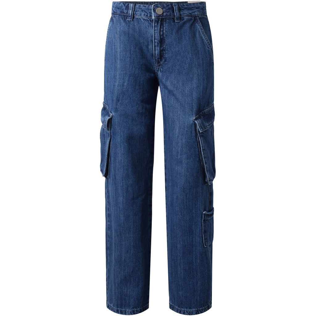 HOUNd GIRL Cargo denim - Wide Jeans Dark blue wash