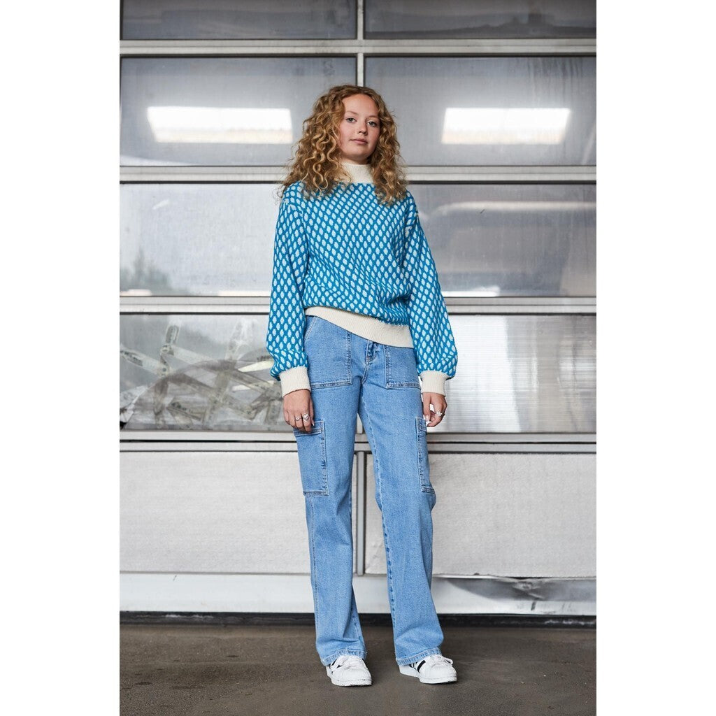 HOUNd GIRL Pocket denim - Wide Jeans Blue denim