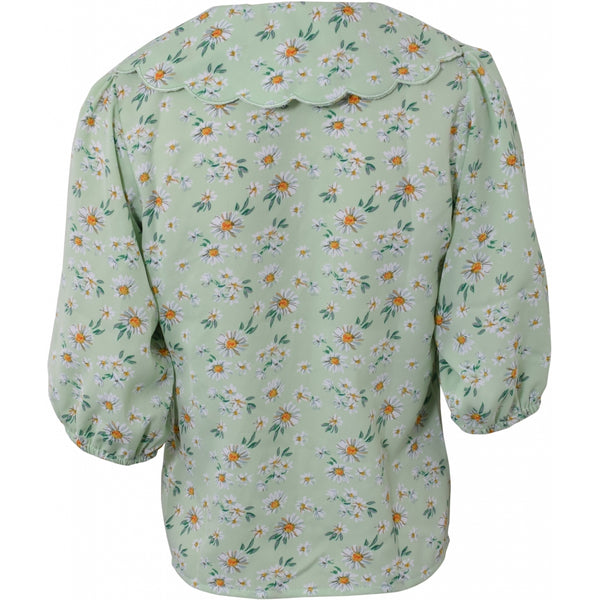 HOUNd GIRL Flower Collar shirt Blouse Grøn