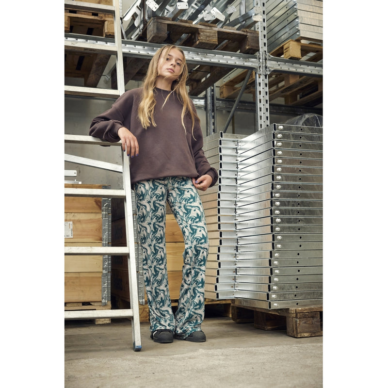 HOUNd GIRL Graphic pants pants Olive mix