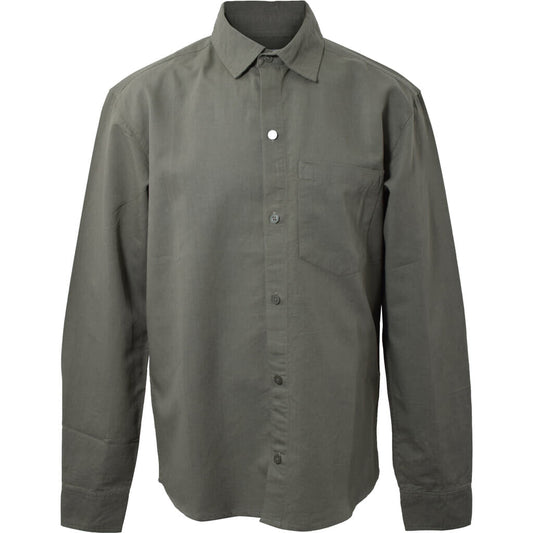 HOUNd BOY Linen-blend Shirt S/S shirt Army