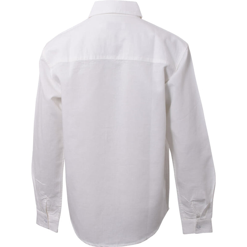HOUNd BOY Linen-blend Shirt S/S shirt Hvid
