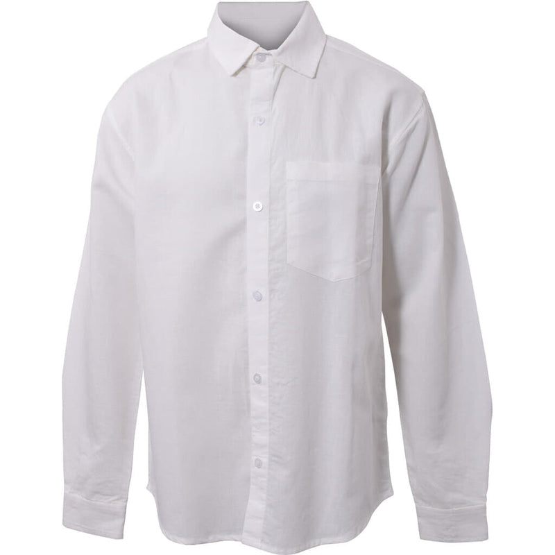 HOUNd BOY Linen-blend Shirt S/S shirt Hvid
