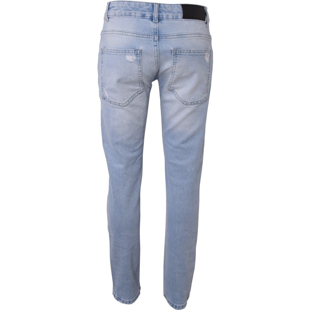 HOUNd BOY STRAIGHT Jeans w/holes Sustainable Jeans Light denim